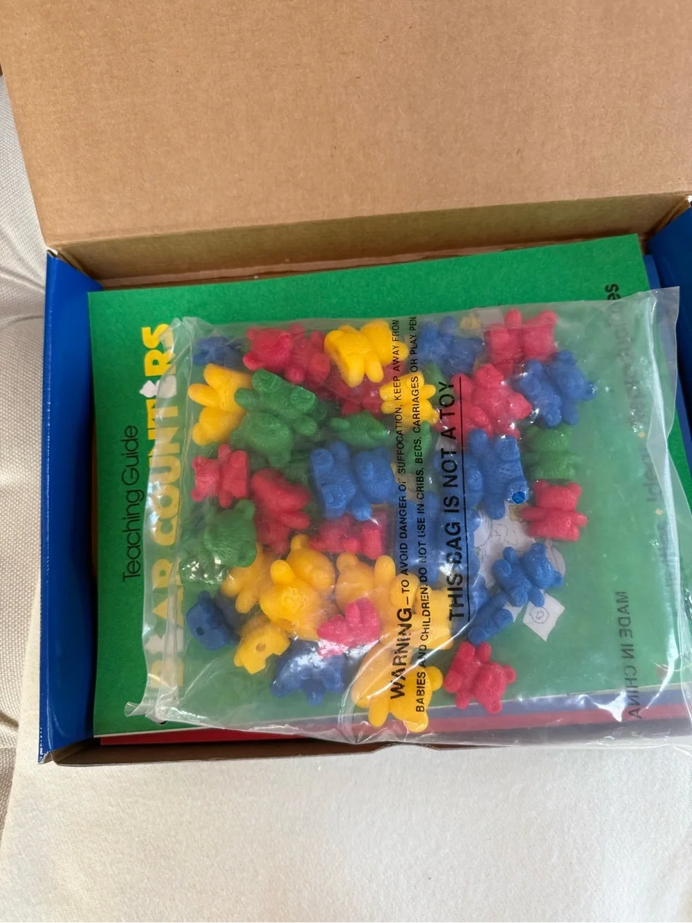Bear Counters Manipulatives - Blue and Green Educational Set